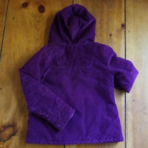 Quilted Corduroy Fleece Toggle Zip Jacket L - Picture 6 of 8
